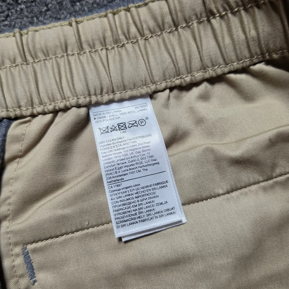 Banana Republic Pants Grey Mens XL Vitale Barberis Canonico Wool Flannel Tapered